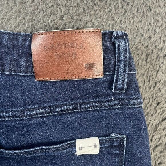 Barbell Apparel Jeans Mens 32 (Fits 30x32) Blue Athletic Fit Dark Wash Stretch - Picture 12 of 16